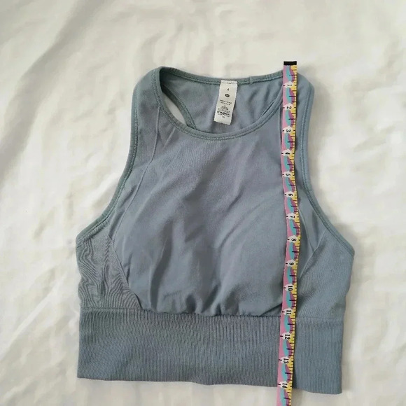 Lululemon Ebb to Train Bra Medium Support C/D Cup in Chambray Blue 4 - Picture 13 of 16